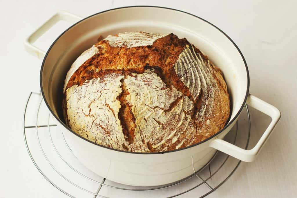 Rezept | Topfbrot | Weizenbrot | nokneadbread | hungryforbread | Brot| Germ | soapkitchenstyle